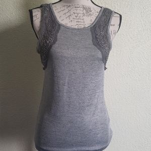 GU BKE medium silver beaded tank